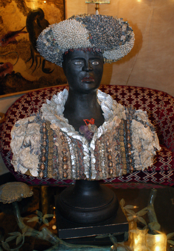 Sculture Vintage Moro busto donna del XX Secolo Pezzo di storia autentico - Robertaebasta® Art Gallery opere d’arte esclusive.